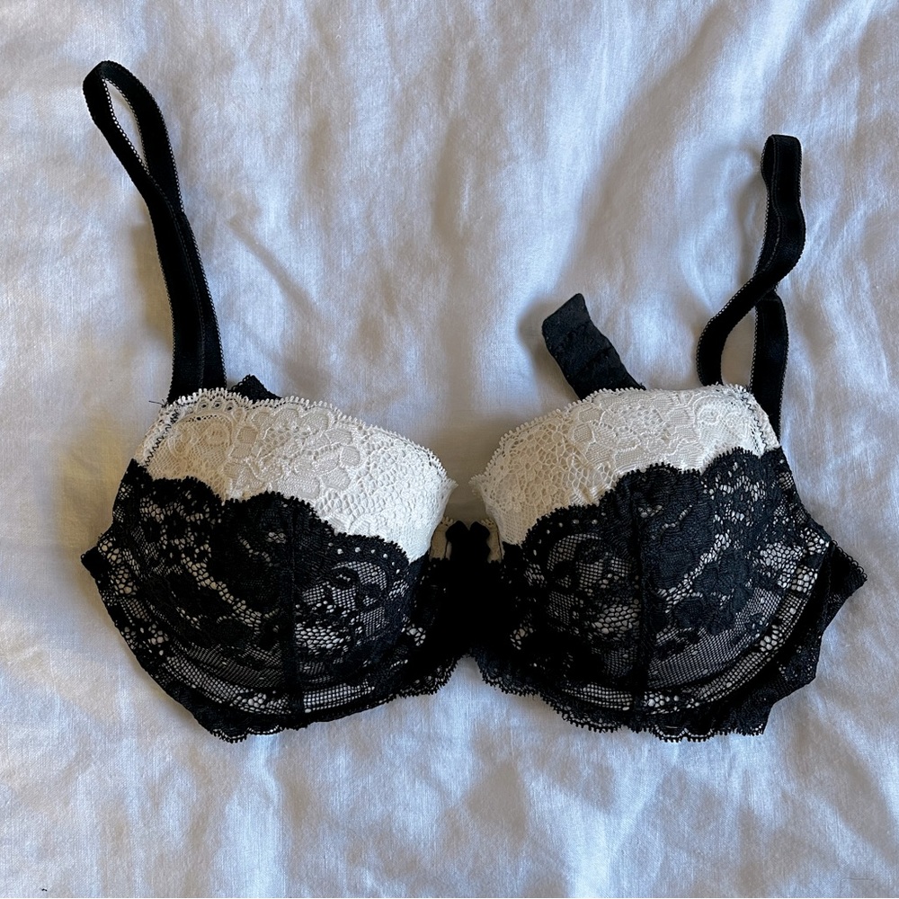 Victoria Secret Black and White Bra